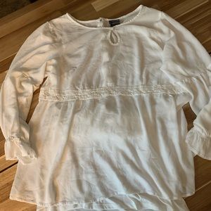 Torrid white boho shirt
